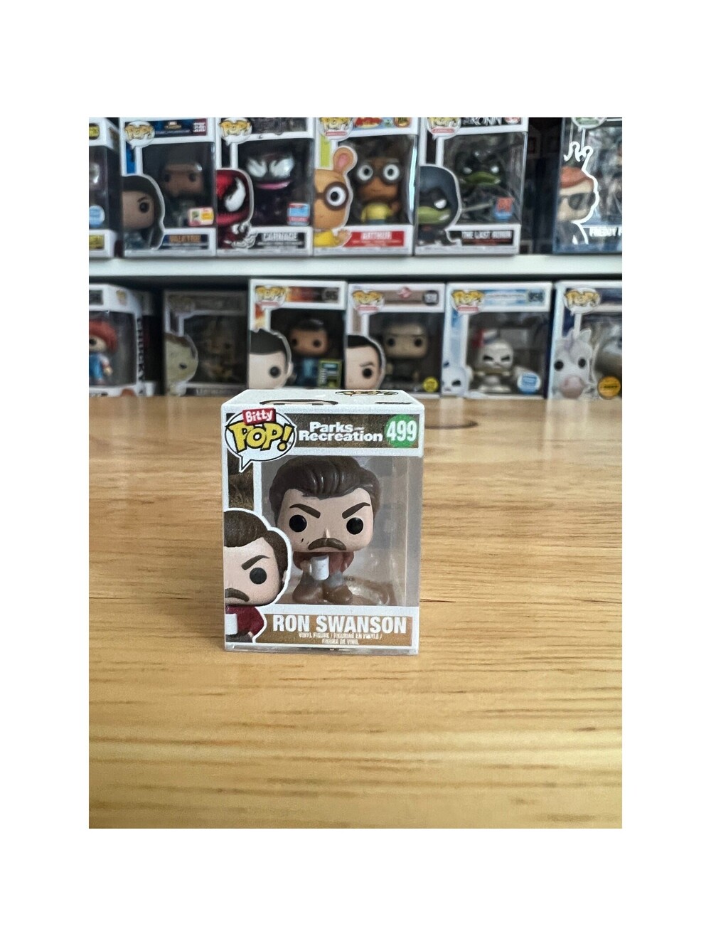 BITTY Ron Swanson 1-Inch Parks & Recreation Funko Pop #499 Rec TV Show Offerman